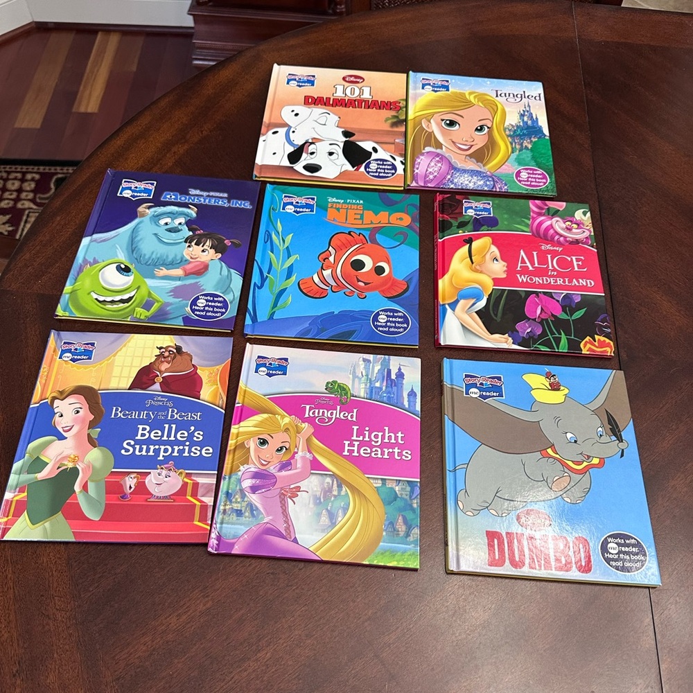 8 Disney Story Beginning Reader Books - Me Reader Hardcover Books
